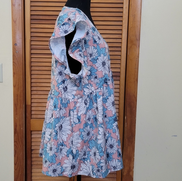 NWOT Floral Ruffle Sleeve Plus Size Top (2XL) - Picture 7 of 12